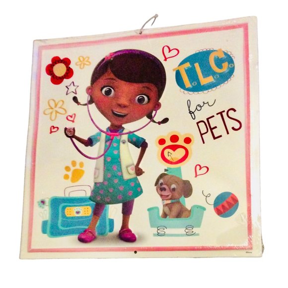 Doc McStuffins Disney TLC for Pets Metal Sign - Picture 1 of 1